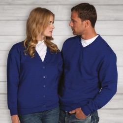 Plain Sweatshirt V Neck Russell 295 GSM